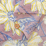 Made in India Cotton Sheeting printed Fabric - Ethnic Flower Leaf - nomura tailor