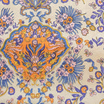 Made in India Cotton Sheeting printed Fabric - Ethnic Flower Motif - nomura tailor