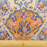 Made in India Cotton Sheeting printed Fabric - Ethnic Flower Motif - nomura tailor