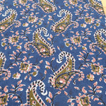 Made in India Cotton Sheeting printed Fabric - Ethnic Flower Paisley - nomura tailor