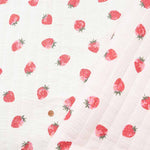 Made in China Cotton Double Gauze Printed Quilt Fabric Strawberry - nomura tailor