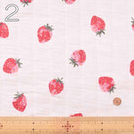 Made in China Cotton Double Gauze Printed Quilt Fabric Strawberry - nomura tailor