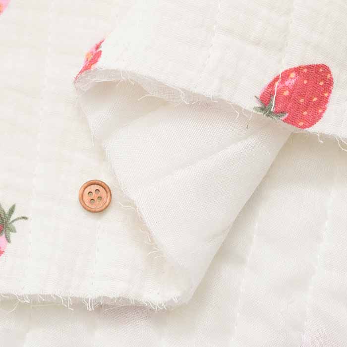 Made in China Cotton Double Gauze Printed Quilt Fabric Strawberry - nomura tailor