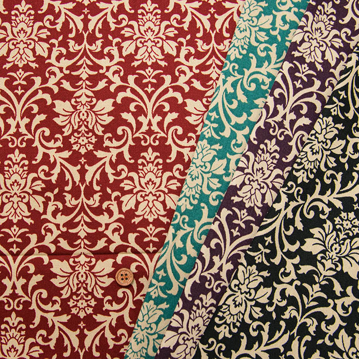 Cotton twill print damask - nomura tailor