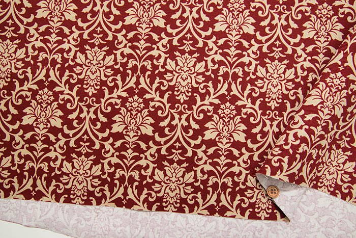 Cotton twill print damask - nomura tailor