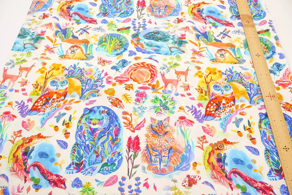 USA Cotton Printed Fabric moda Nothern Brights animal - nomura tailor