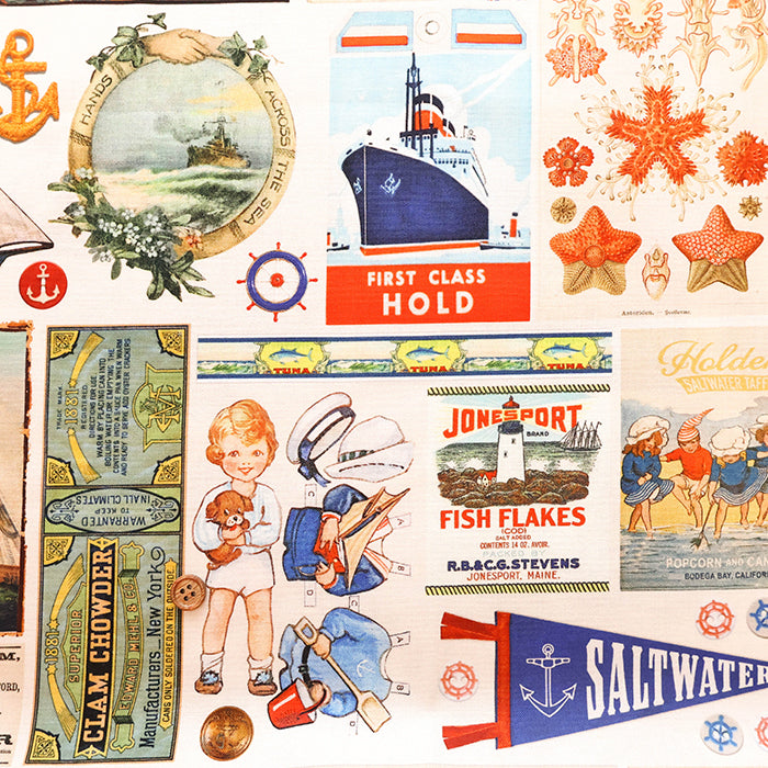 USA Cotton Printed Fabric - moda SALTWATER - nomura tailor