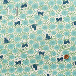 USA Cotton Ruby star Society moda　BACK YARD Cat & Flower - nomura tailor