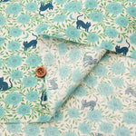 USA Cotton Ruby star Society moda　BACK YARD Cat & Flower - nomura tailor