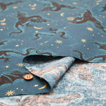 USA Cotton Printed Fabric - moda Fireglow Doragon - nomura tailor
