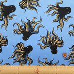 USA Cotton Printed Fabric - Ruby Star Society INK SHOP Octopus - nomura tailor