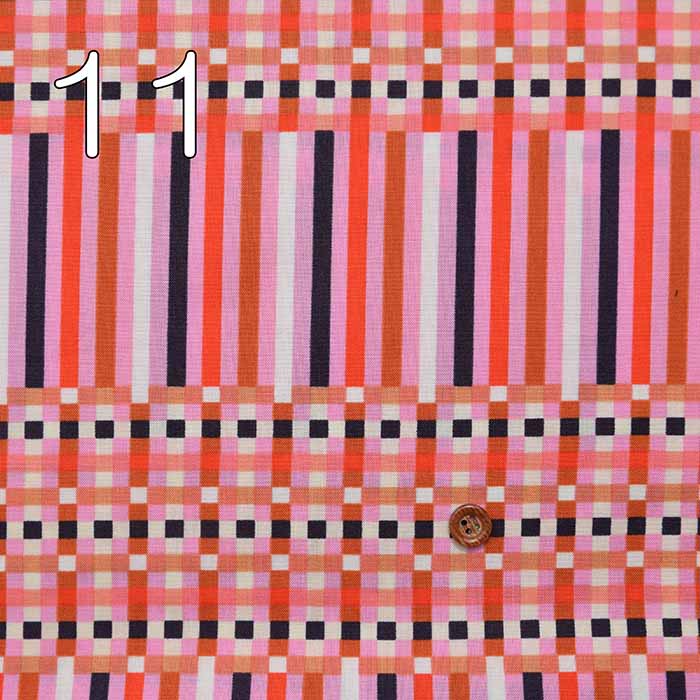 USA Cotton Moda Ruby Star Society Petunia Pixel & Stripe - nomura tailor