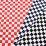 Cotton Ox Printed Fabric Checkered Flag - nomura tailor