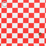 Cotton Ox Printed Fabric Checkered Flag - nomura tailor