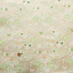 Gold Brocade (Kinran) - Flowing Water and Butterflies - nomura tailor