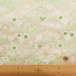 Gold Brocade (Kinran) - Flowing Water and Butterflies - nomura tailor