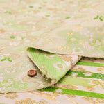 Gold Brocade (Kinran) - Flowing Water and Butterflies - nomura tailor