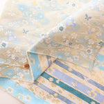 Gold Brocade (Kinran) - Flowing Water and Butterflies - nomura tailor