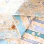 Gold Brocade (Kinran) - Flowing Water and Butterflies - nomura tailor