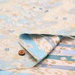 Gold Brocade (Kinran) - Flowing Water and Butterflies - nomura tailor