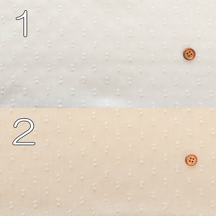 Cotton 50 Voile Snow Cut Dobby Fabric - Plain - nomura tailor