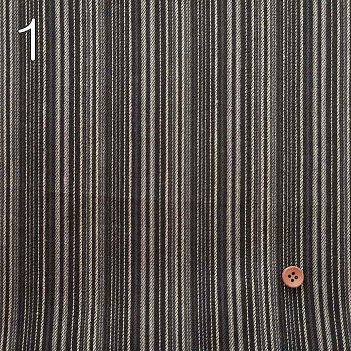 Cotton Multi Stripe Fabric - nomura tailor