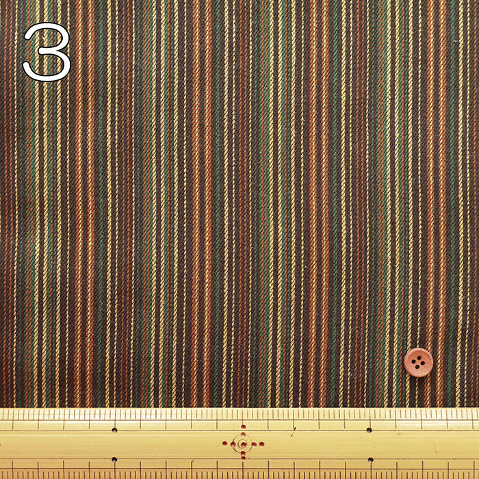 Cotton Multi Stripe Fabric - nomura tailor