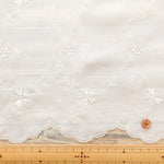 Polyester Café Curtain Fabric - Clover - Approx. 45cm Length - nomura tailor