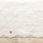 Polyester Café Curtain Fabric - Clover - Approx. 70cm Length - nomura tailor