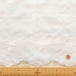 Polyester Café Curtain Fabric - Clover - Approx. 70cm Length - nomura tailor