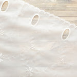 Polyester Café Curtain Fabric - Clover - Approx. 70cm Length - nomura tailor