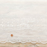 Polyester Café Curtain Fabric - Lily of the Valley - Approx.60cm length - nomura tailor