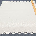 Polyester Café Curtain Fabric - Lily of the Valley - Approx.60cm length - nomura tailor