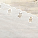 Polyester Café Curtain Fabric - Lily of the Valley - Approx.60cm length - nomura tailor