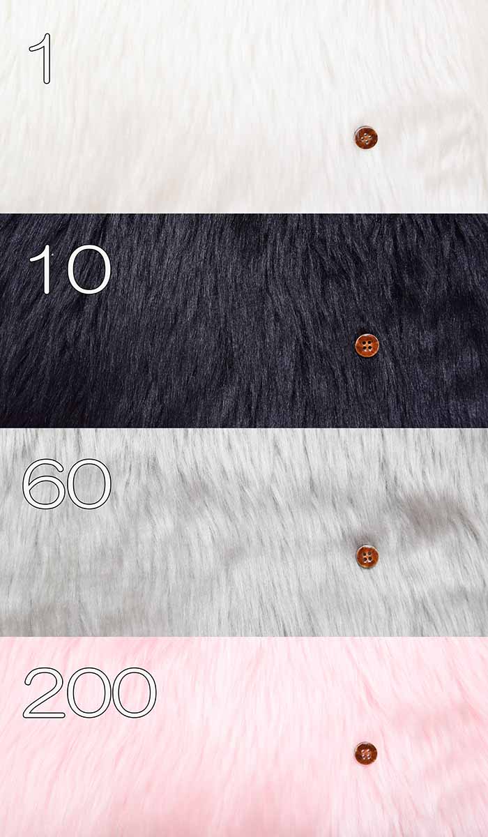 Bright fake fur fabric - nomura tailor