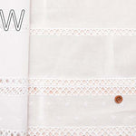 Cotton loan cafe curtain Petit Flower about 38cm length - nomura tailor