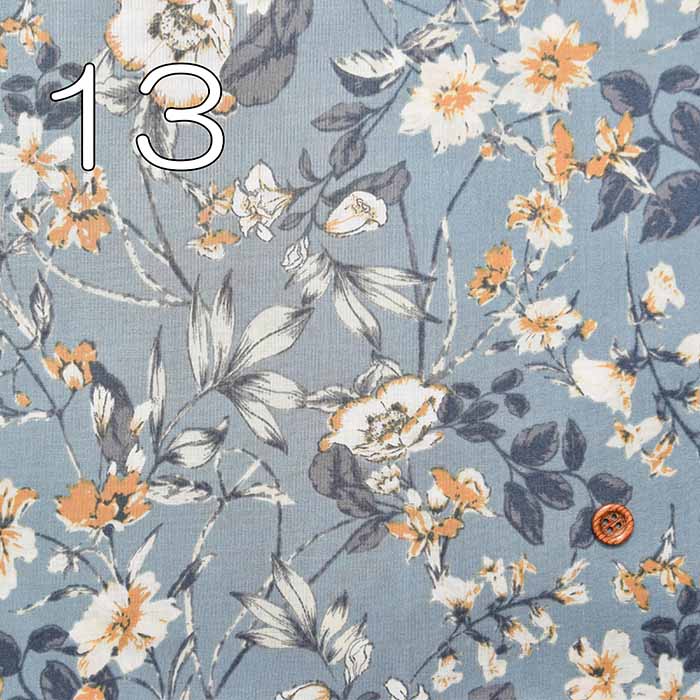 Silet processed cotton 80 loan print fabric flower - nomura tailor