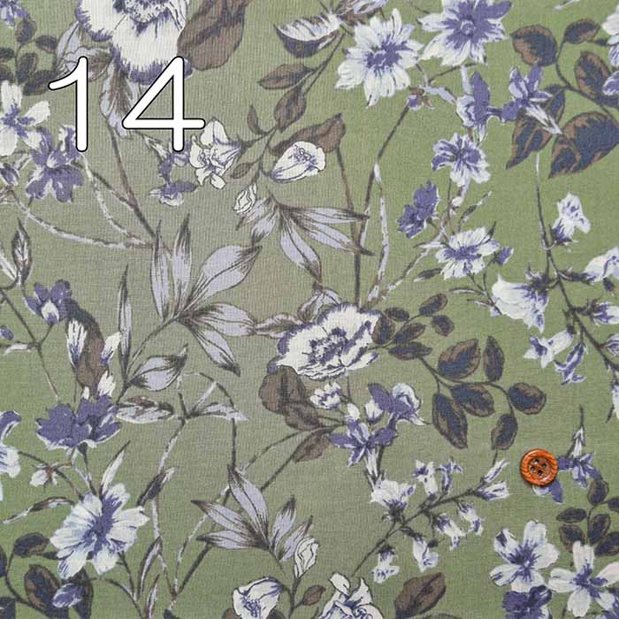 Silet processed cotton 80 loan print fabric flower - nomura tailor