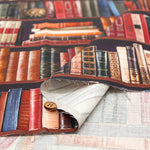 Cotton Sheeting Inkjet-printed Fabric  - ming swim - Bookshelf - nomura tailor