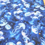 Cotton Sheeting Inkjet-printed Fabric mingswim - Jellyfish - nomura tailor