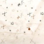 Petite Pique Cotton Cambric Embroidered Fabric Sewing - nomura tailor