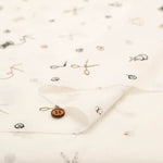 Petite Pique Cotton Cambric Embroidered Fabric Sewing - nomura tailor
