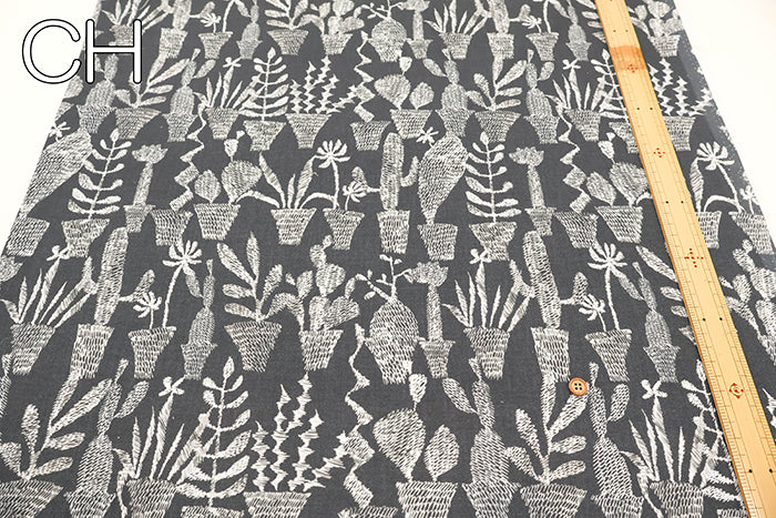 Cotton Print Fabric - uwaru Strange Succulent - nomura tailor