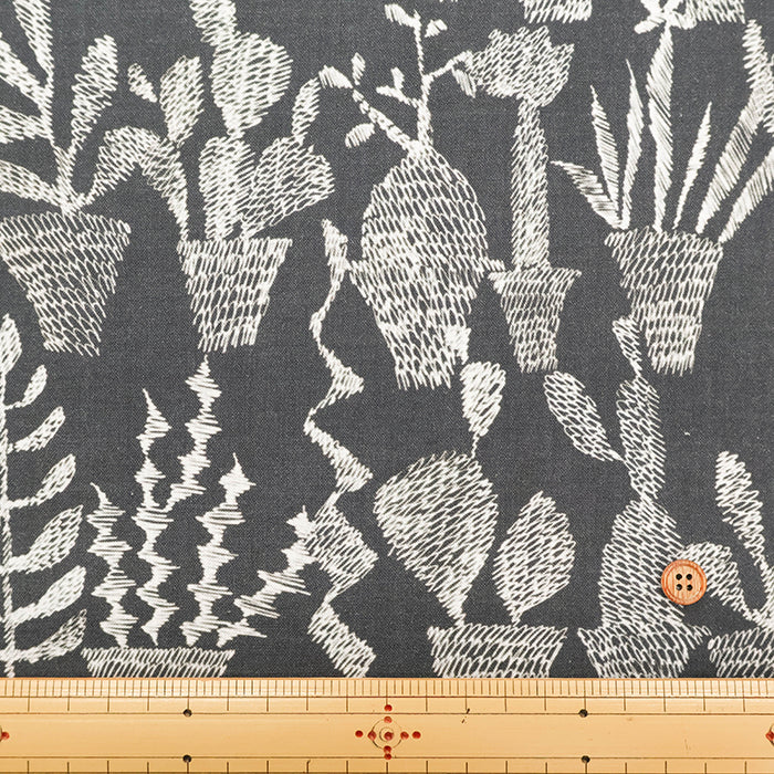 Cotton Print Fabric - uwaru Strange Succulent - nomura tailor