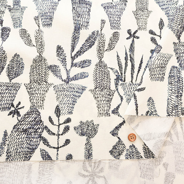 Cotton Print Fabric - uwaru Strange Succulent - nomura tailor