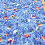 USA Cotton Printed Fabric WINDHAM FABRICS Jelly fish - nomura tailor