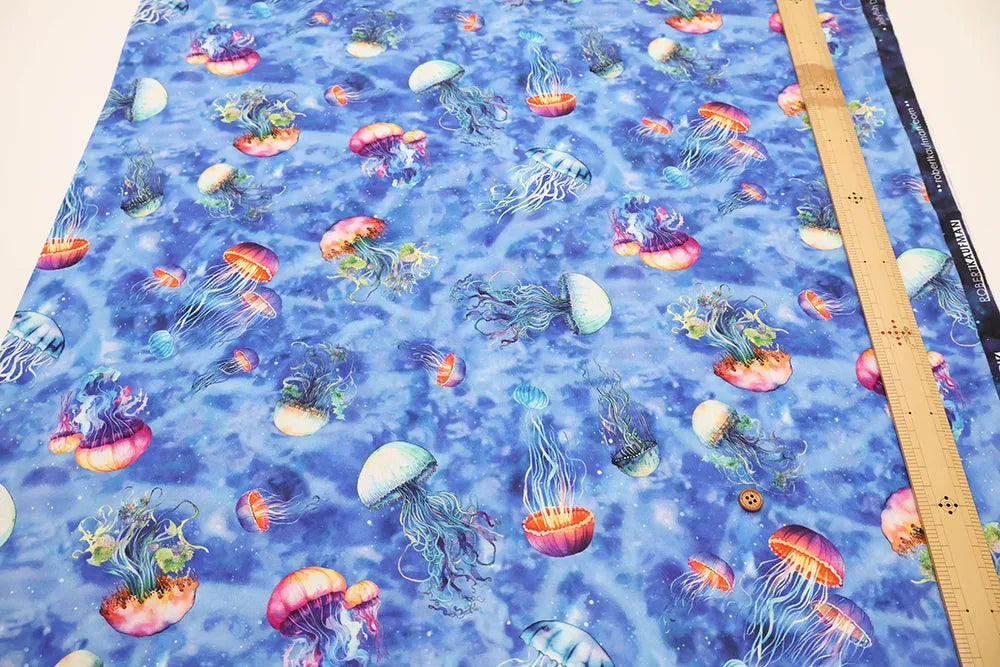USA Cotton Printed Fabric WINDHAM FABRICS Jelly fish - nomura tailor