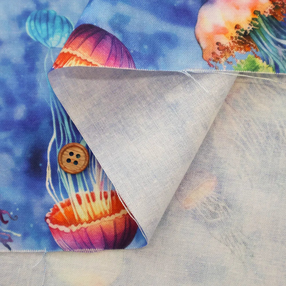 USA Cotton Printed Fabric WINDHAM FABRICS Jelly fish - nomura tailor