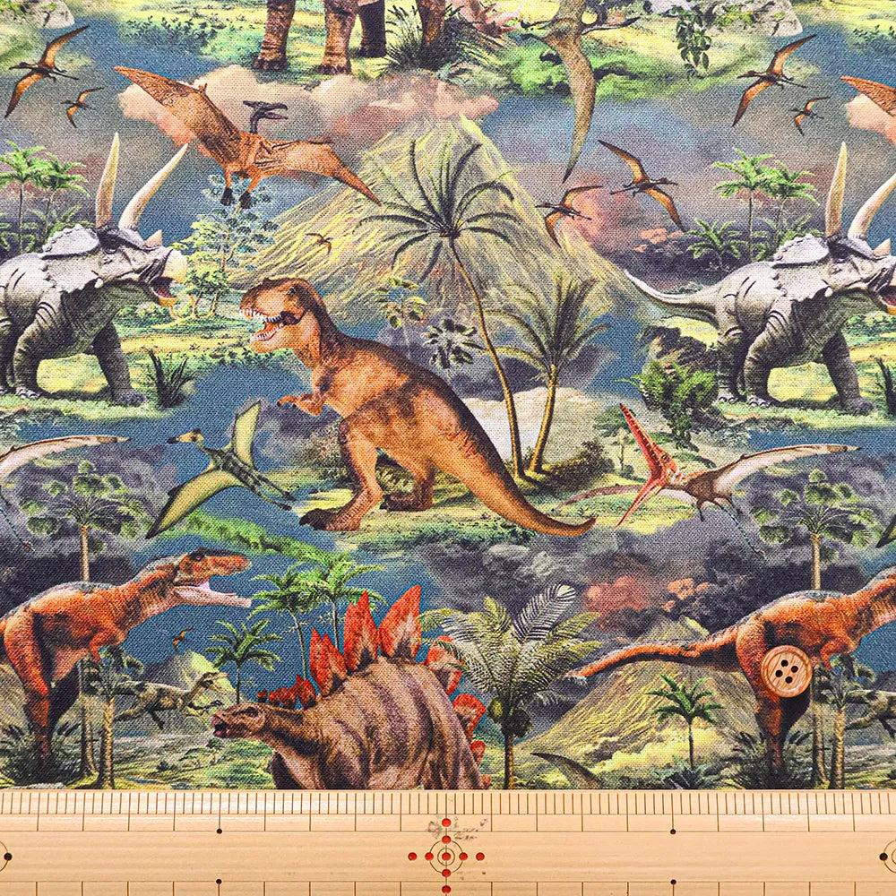 USA Cotton Printed Fabric TIMELESS TREASURES Dinosaur - nomura tailor