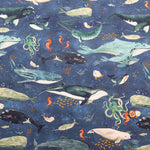 USA Cotton Printed Fabric WINDHAM FABRICS Creatures of the sea - nomura tailor